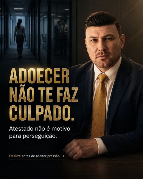 ATESTADO MÉDICO NÃO DEVE VIRAR MOTIVO DE PRESSÃO NO TRABALHO
