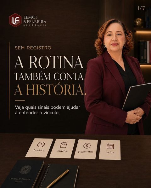 A CARTEIRA PODE ESTAR SEM ANOTAÇÃO, MAS A ROTINA DO