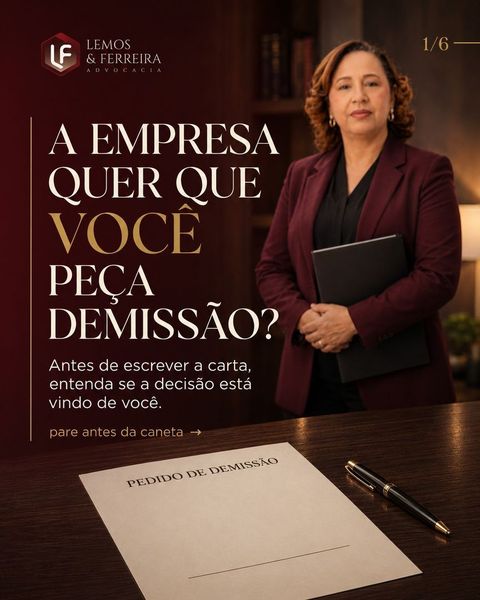 NEM TODO PEDIDO DE DEMISSÃO NASCE DE UMA DECISÃO REALMENTE
