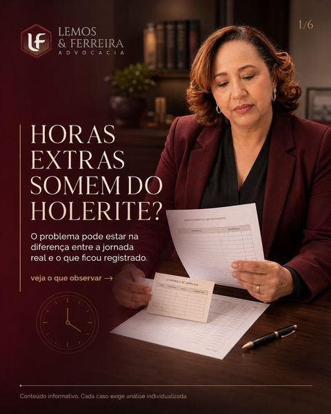 AS SUAS HORAS EXTRAS SOMEM DO HOLERITE?