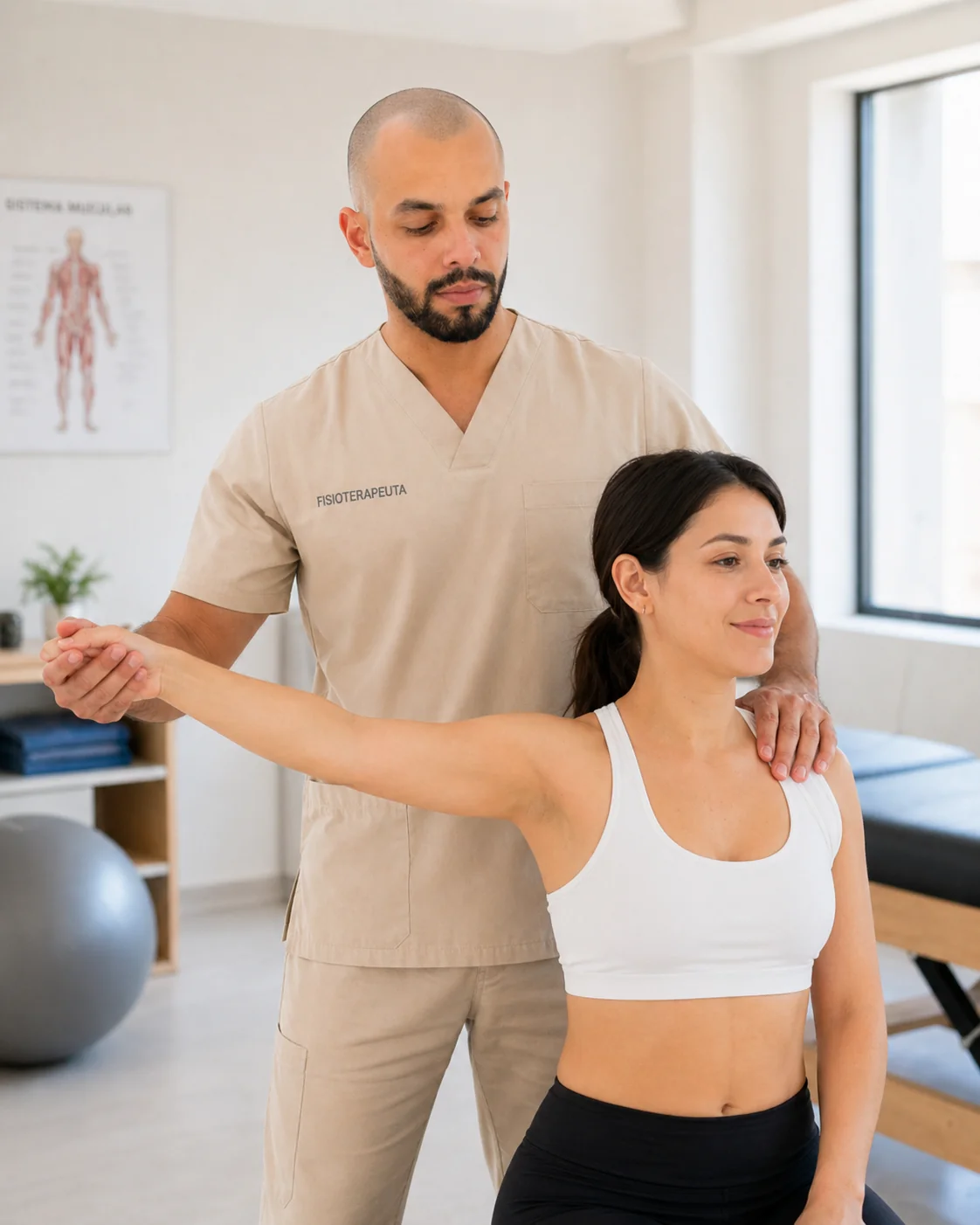 Sessão de fisio postural